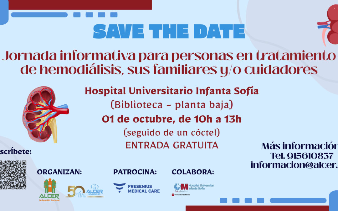 ALCER organiza en Madrid una jornada informativa para personas en tratamiento de diálisis