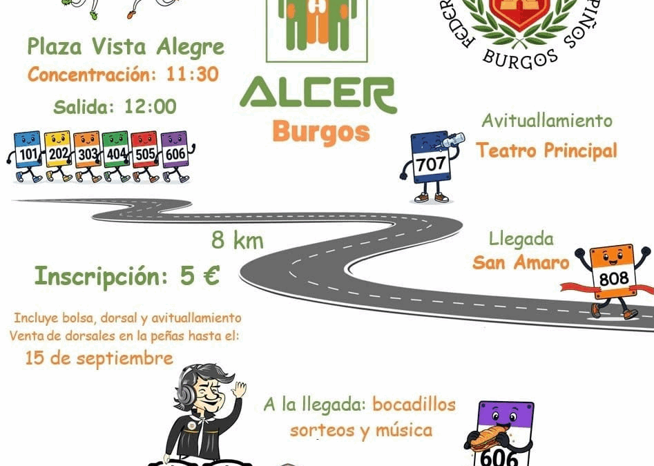 Las Peñas de Burgos celebran el domingo 20 de septiembre su Marcha Solidaria