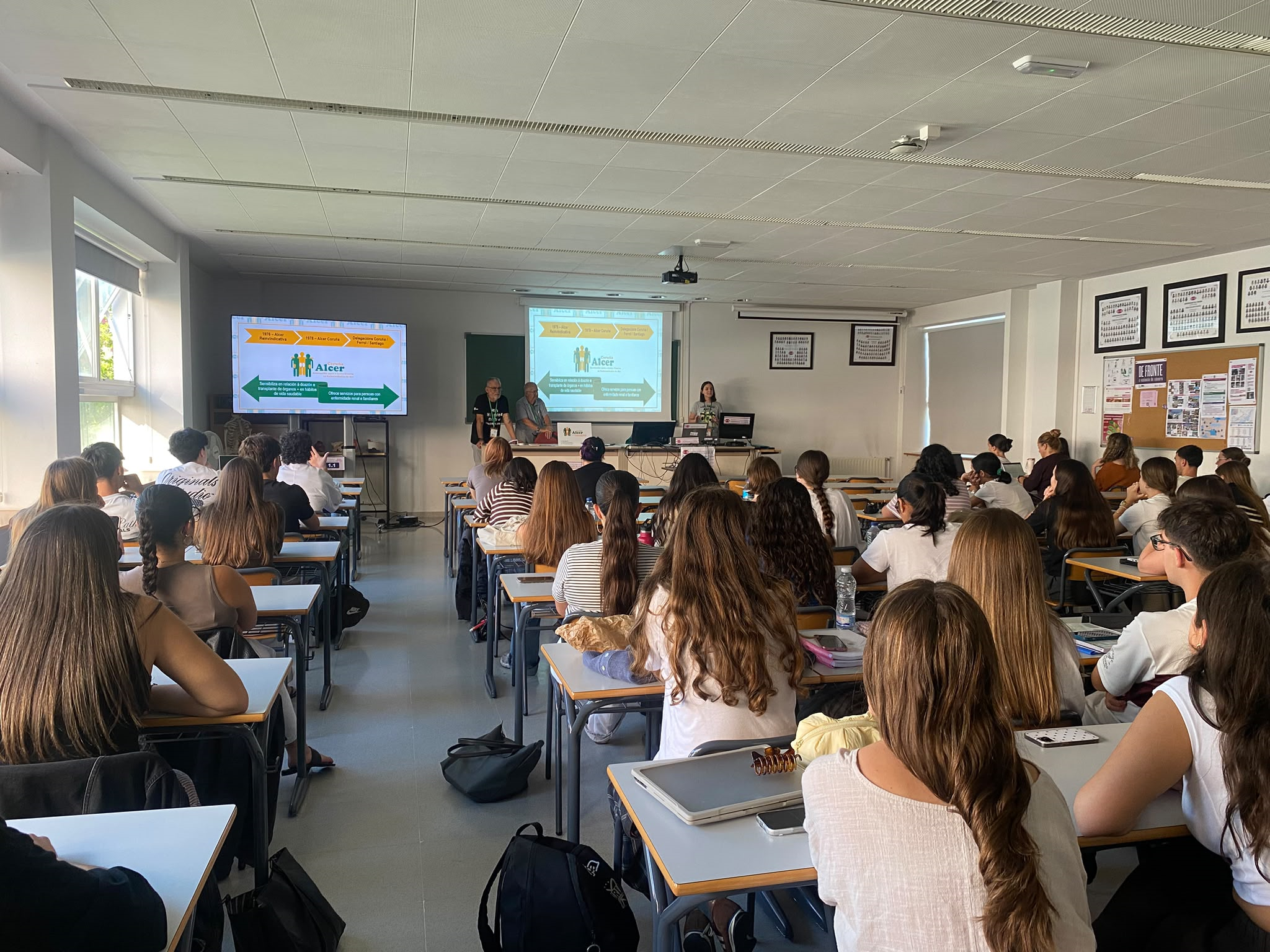 ALCER forma en donación de órganos al alumnado del grado de Enfermería de Ferrol